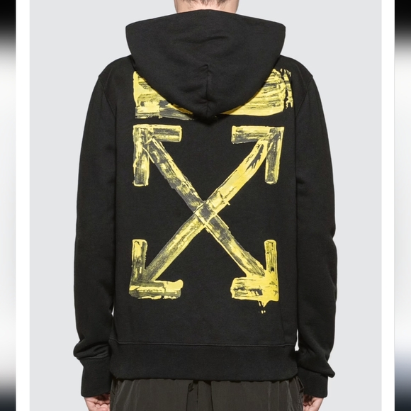 OFF-WHITE Acrylic Arrows HoodieBlack/Yellow - Picture 3 of 13